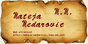 Mateja Medarović vizit kartica
